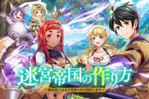 Meikyuu Teikoku no Tsukurikata – Renseijutsushi wa Mazu Risou no Mura wo Kaitaku Shimasu